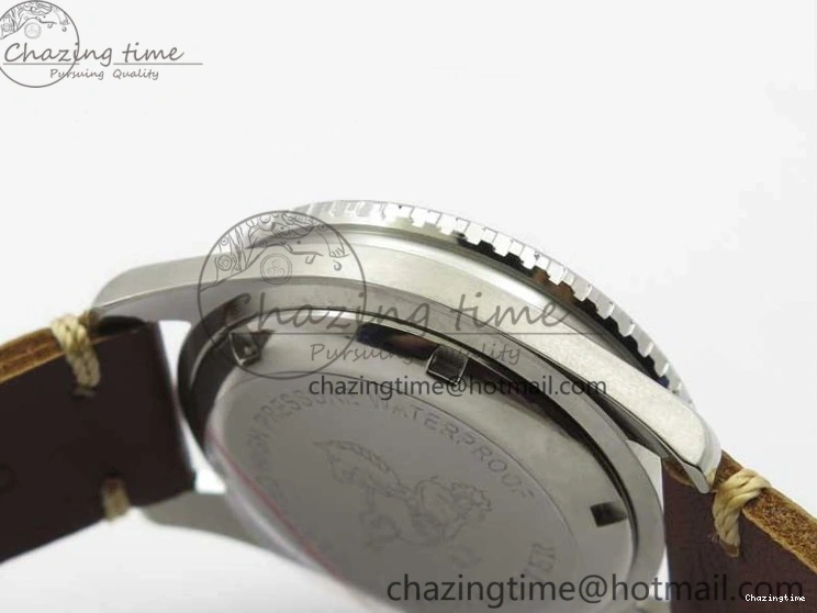 0322 Practical Vintage Seamaster 300 No Date T SS B12 Black Dial On Brown Leather Strap A2836 (Free Nylon Strap) 7910